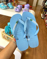 Chinelo Azul Bandeirinha